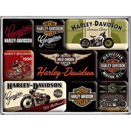 Jeu d'aimants Harley Davidson Bikes