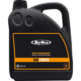 Motorcycle Engine Oil RevTech High Performance Motorcycle Oil SAE 20W50 4000 ml Neutral