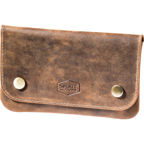 Leisure Bags Spirit Motors Vintage leather belt pouch for tobacco