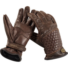 Women classic leather glove 1.1 marron