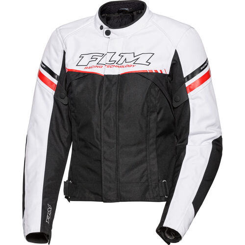 Motorcycle Textile Jackets FLM Traction Ladies textile jacket White