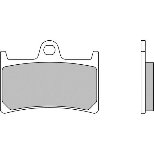 Plaquettes de frein de moto Brembo plaquettes de frein 07YA23.SA  69,2x51,3x8,8mm Neutre