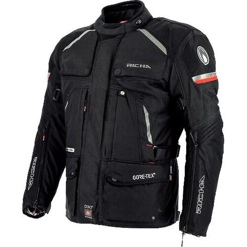 Motorrad Textiljacken Richa Atacama GoreTex® Textiljacke Schwarz
