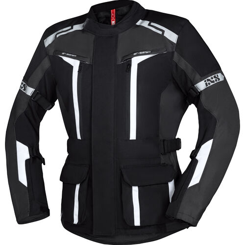 Motorcycle Textile Jackets IXS Evans-ST 2.0 Tour Textile Jacket Grey