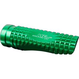 Evo footpegs pair alu without joints green