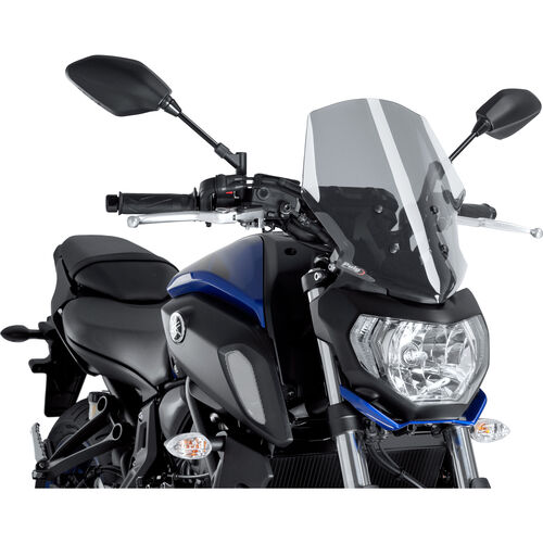 Windshields & Screens Puig windshield NG Touring tinted for Yamaha MT-07 2018-2020 Black