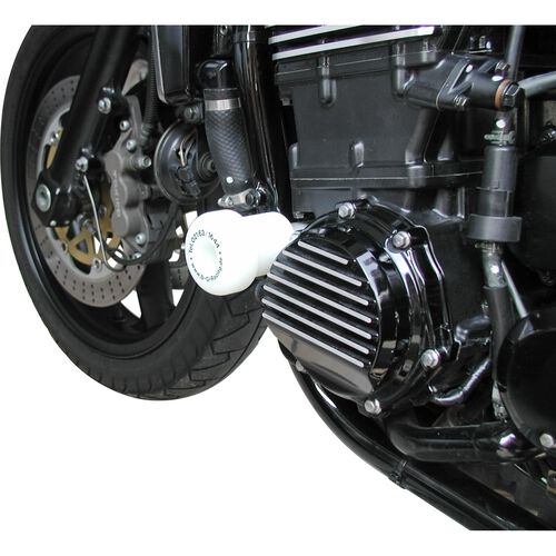 Crash-pads & pare-carters pour moto B&G tampons de protection Racing polyamide blanc ZRX 1100/1200 Neutre