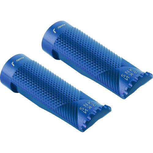 Motorcycle Footrests & Foot Levers Rizoma footpegs Ø18mm Snake without adapter joints!! PE615U blue