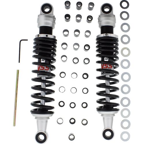 Motorcycle Suspension Struts & Shock Absorbers YSS shock absorber E-series Stereo 330 black for Kawasaki W 650/ Blue