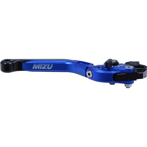 Levier de frein de moto Mizu levier de frein réglable/pliable GP Alu BLR02 bleu Neutre