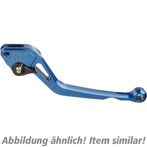 Motorrad Bremshebel ABM Bremshebel einstellbar Synto BH19 lang blau/schwarz Neutral