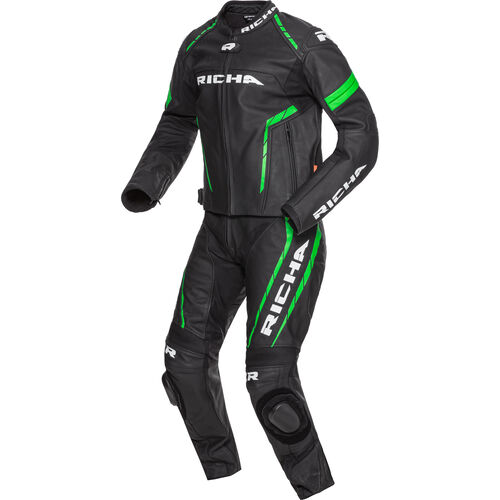 Mugello V1 Leather suit 2-tlg. black/green