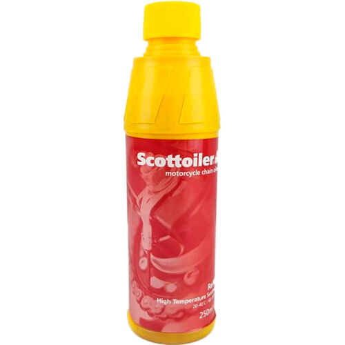 Sprays pour chaîne & systèmes de lubrification Scottoiler Scottoil huile de chaîne rouge 20-40°C 250ml Noir