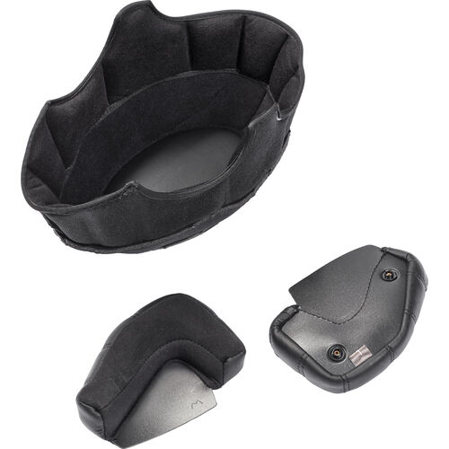 Helmet Pads LS2 Cheek Pads and interior lining Set Cabrio Carbon Neutral
