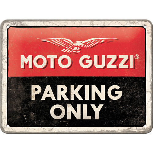 Motorcycle Tin Plates & Retro Nostalgic-Art Metal sign 15 x 20 "Parking Only" Neutral