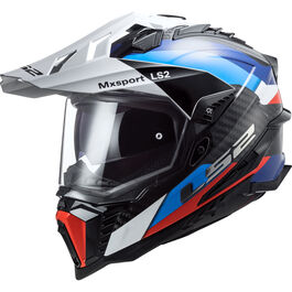 LS2 MX701 Explorer-C Frontier black/blue/white Motocross Helmet