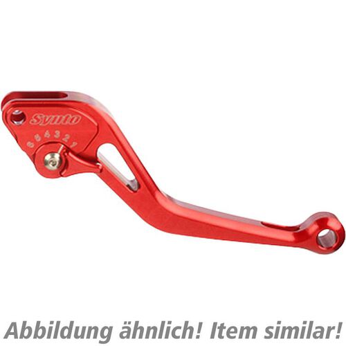 Motorrad Bremshebel ABM Bremshebel einstellbar Synto BH18 kurz rot/rot Neutral