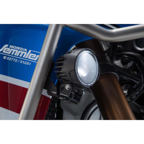 Phares & supports de phare de moto SW-MOTECH Hawk projecteur cadre support set pour Honda CRF 1000 AT Adv Noir