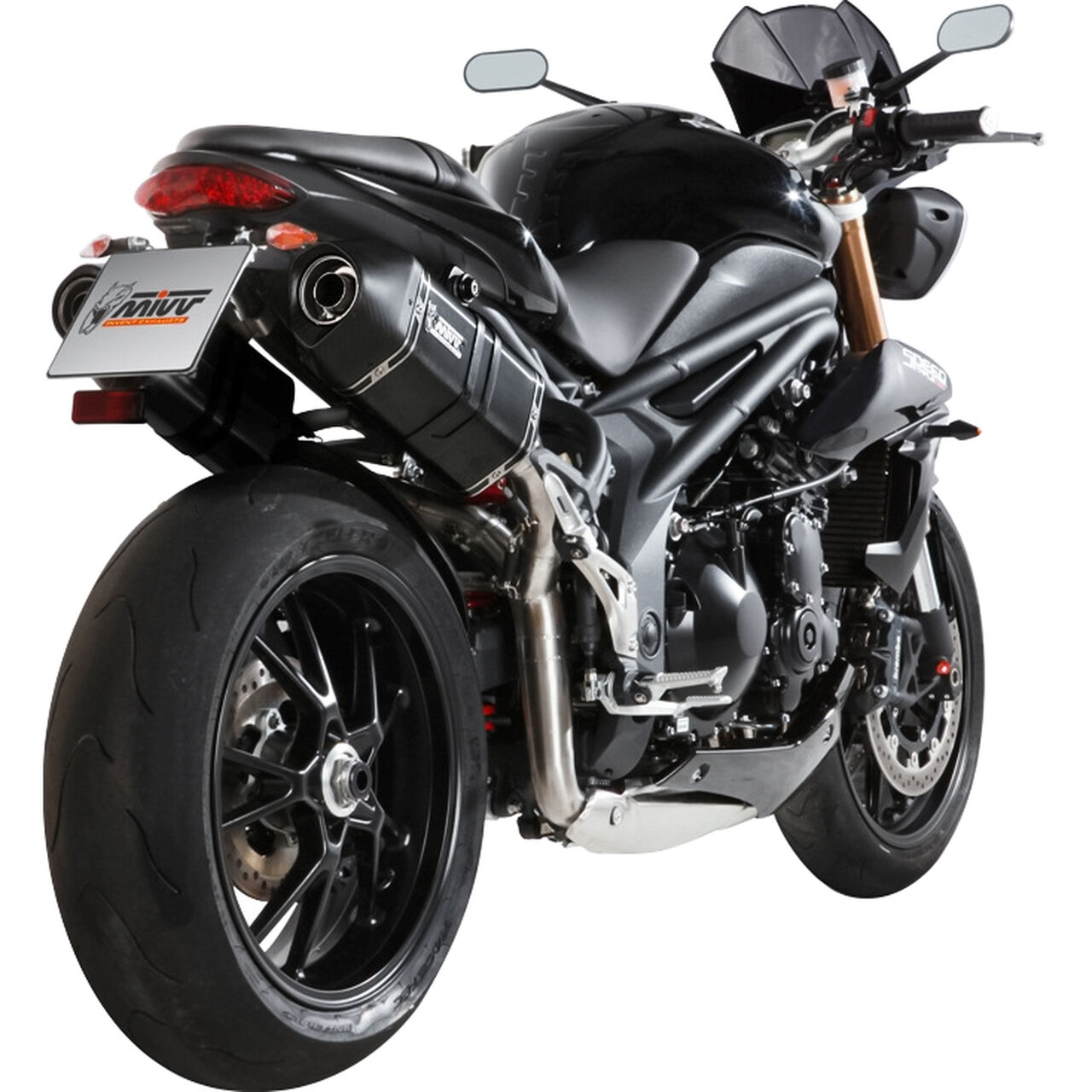 Speed Edge exhaust pair black AT.012.LRB for Speed Triple NV
