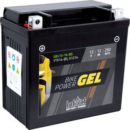Batteries de moto intAct batterie Bike Power gel fermé YTX14-BS  12V, 12Ah Neutre