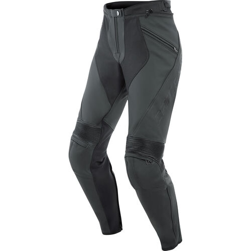 Motorcycle Leather Trousers Dainese Pony 3 Lady Leather Pants Black