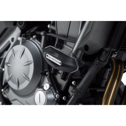 Motorcycle Crash Pads & Bars SW-MOTECH frame sliders for Kawasaki Z 650 2017- Grey
