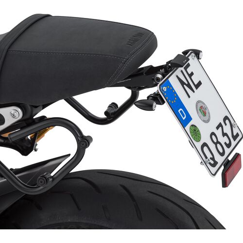 Motorcycle License Plate Frame Rizoma licence plate holder Fox PT214B Yamaha MT-09 /Tracer, XSR 90 Grey
