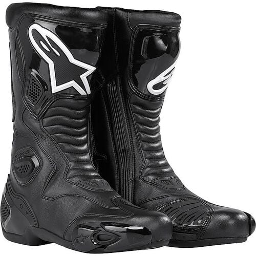 Chaussures et bottes de moto Sport Alpinestars S-MX 5 botte POLO Edition Noir