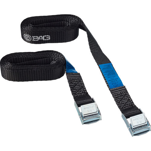 Tension Belts & Accessories QBag 2 x Tension strap with cam buckle, black one-piece 2 meters, L Neutral