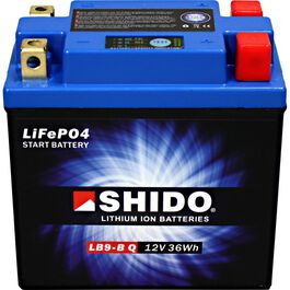 lithium batterie LB9-B Q, 12V, 3Ah (YB7/YB9/YTX9A/12N7/12N9/