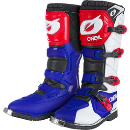 Rider Pro Cross Boot long bleu/rouge/blanc