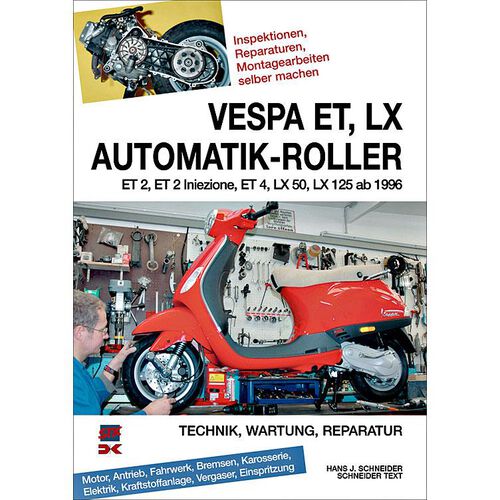 Motorrad Reparaturanleitungen Klasing-Verlag Reparaturanleitung Vespa ET, LX, LXV, S Automatik-Roller Neutral