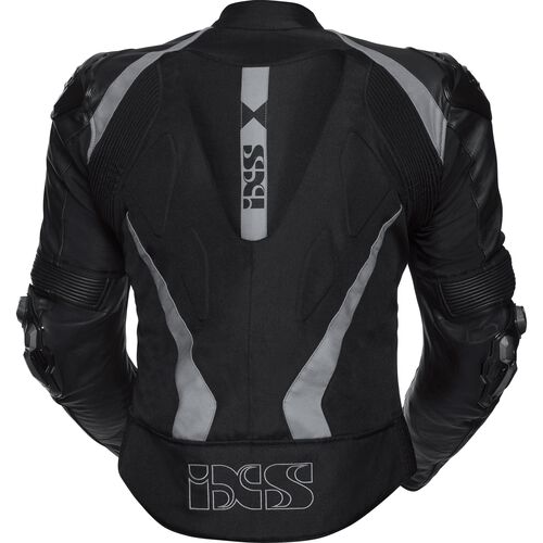 Sport leather-/textil jacket RS-1000 black/grey