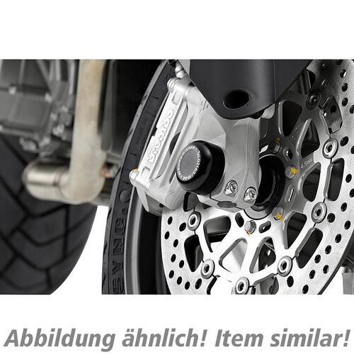 Crash-pads & pare-carters pour moto B&G patins d'essieu fourche+aile pour Street Triple 675 /R Gris