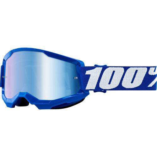 Crossbrillen 100% Strata II Crossbrille Blue blau verspiegelt