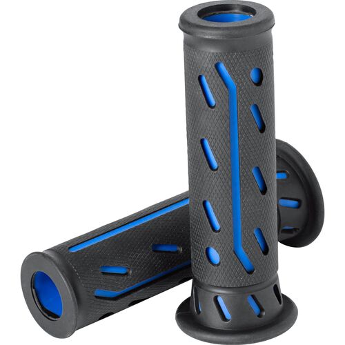 Handlebars, Handlebar Caps & Weights, Hand Protectors & Grips Hashiru grip pair ST03 for 22mm black/blue