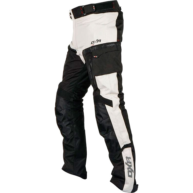 Verbindungsreißverschluss Protektoren nachrüstbar 2 Gesäßtaschen 2 Einschub- Taschen für Knie- und Hüftprotektoren Grau 122-164 DXR Motorradhose Kinder Sommer Textilhose