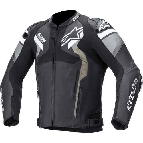 Motorcycle Leather Jackets Alpinestars Atem V4 leather jacket Grey