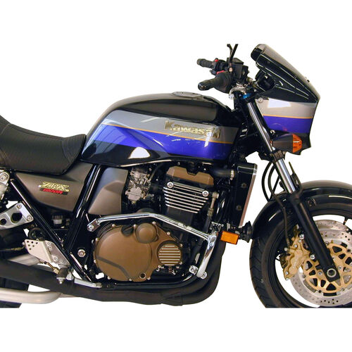 Motorcycle Crash Pads & Bars Hepco & Becker crashbar chrome for Kawasaki ZRX 1200 /S/R Black