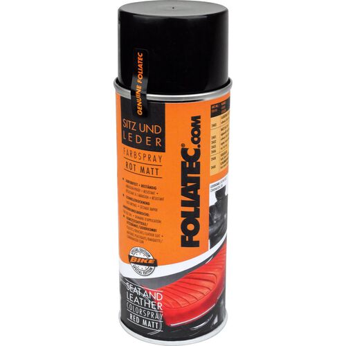 Motorcycle Paints & Lacquers FOLIATEC Seat and leather paint spray 400 ml red matt