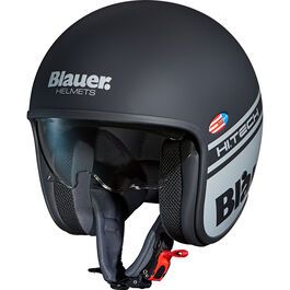 Blauer Pilot 1.1 Flat Black/Grey Open-Face-Helmet