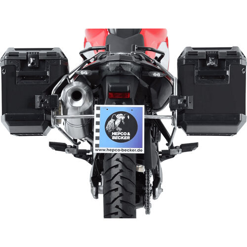 Sidecases Hepco & Becker Xplorer Cutout sidecase set black for BMW F 800 GS Grey