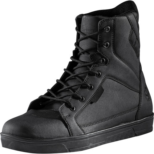 Motorcycle Shoes & Boots Sneaker Spirit Motors Joe Flow motorcycle lace-up boots short Black