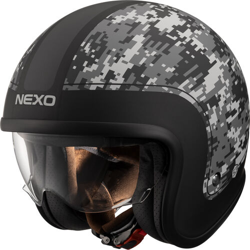 Open Face Helmets Nexo Jethelm Urban Style II Silver