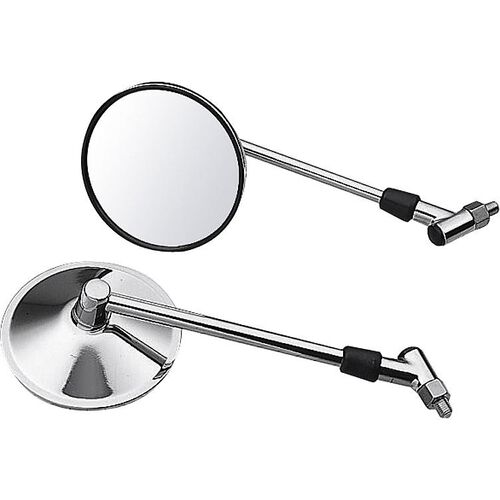 Mirrors Hashiru handlebar mirror M10x1,25R ST06 Ø117mm chrome Neutral