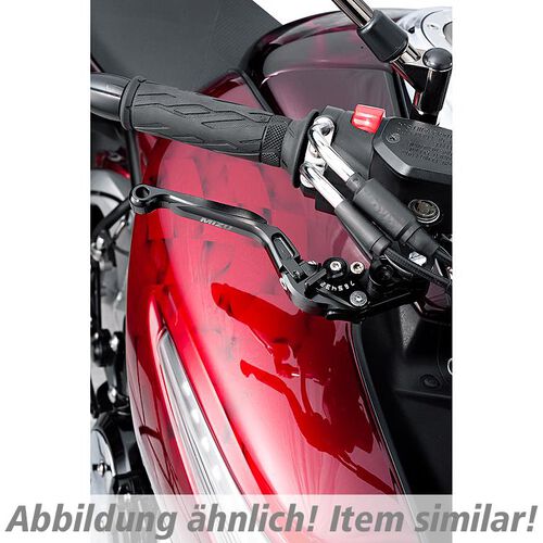 Motorcycle Clutch Levers Mizu clutchlever adjustable/folding GP alu BML7 black Grey