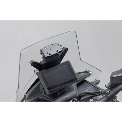 Motorcycle Navigation Power Supply SW-MOTECH QUICK-LOCK GPS mount at Cockpit für 890 Adventure/SMT 22- Grey