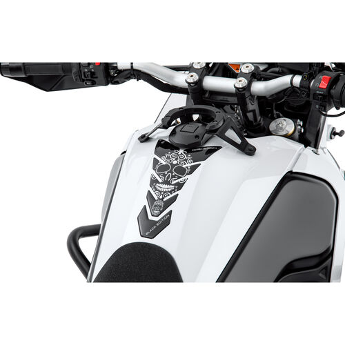 Motorrad Tankpads, Folien & Aufkleber ONEDESIGN Tankpad CG 225x130mm Skull 1 schwarz/weiß