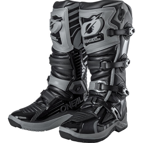 Motorrad Schuhe & Stiefel Motocross O'Neal RMX Crossstiefel lang schwarz/grau