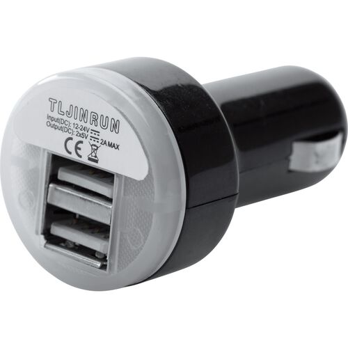 Electrics Others SW-MOTECH double USB adapter 2,1A for ZIG board socket Ø21mm Neutral
